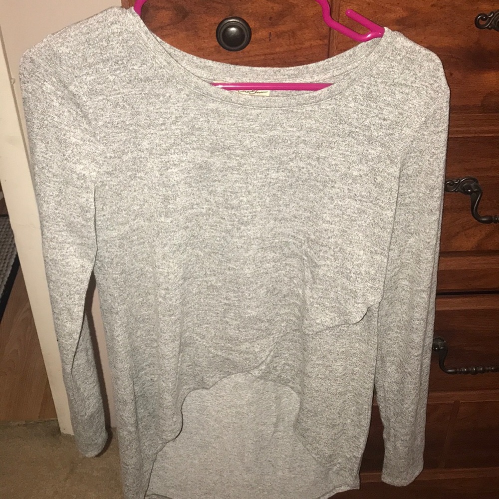 NWOT grey express long sleeve sweater shirt